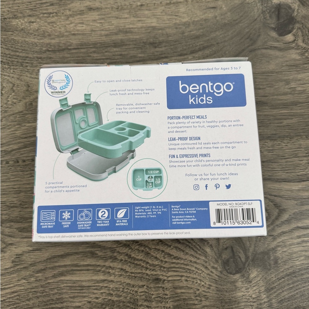 NIB Bentgo Kids Lunch Box in Sea Life - Picture 3 of 4